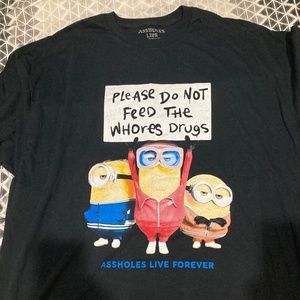 Assholes Live Forever Minions Tshirt